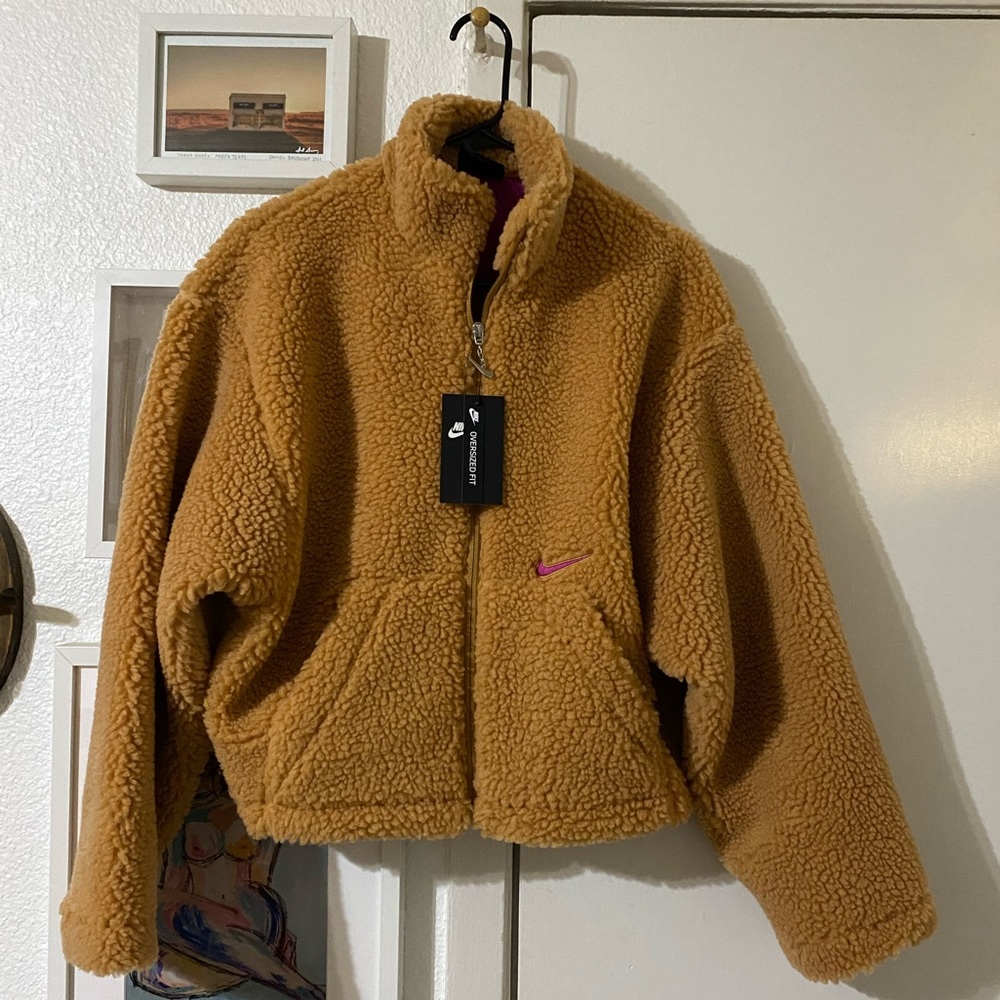 Nike faux fur jacket